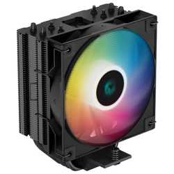 DeepCool AG400 Black ARGB V2 CPU Air Cooler, 120mm PWM Fan, 4 Direct Touch Heat Pipes, Addressable RGB, LGA1851/1700/1200, AM5/A
