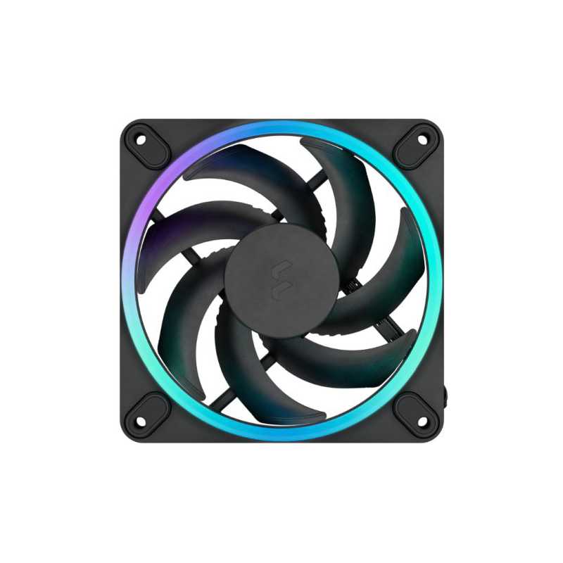 Fractal Design Momentum 12 ARGB 12cm PWM Case Fan, 16 LEDs, FDB Bearing, 350-2200 RPM, 8-pin Connector, Black