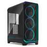 Fractal Design Meshify 3 Ambience Pro RGB (Black TG Light) Gaming Case w/ Light Tint Window, E-ATX, Mesh Front, 3x RGB Fans, Adj