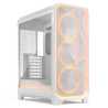 Fractal Design Meshify 3 Ambience Pro RGB (White TG Clear) Gaming Case w/ Clear Window, E-ATX, Mesh Front, 3x RGB Fans, Adjust P