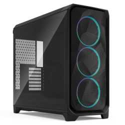 Fractal Design Meshify 3 XL (Black RGB TG Light) w/ Light Tint Window, E-ATX, Mesh Front, 3x RGB Fans, USB-C 20Gbps