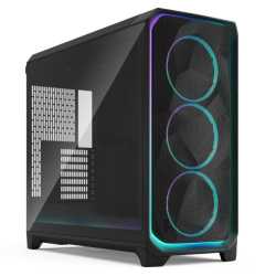 Fractal Design Meshify 3 XL Ambience Pro RGB (Black TG Light) w/ Light Tint Window, E-ATX, Mesh Front, 3x RGB Fans, Adjust Pro H