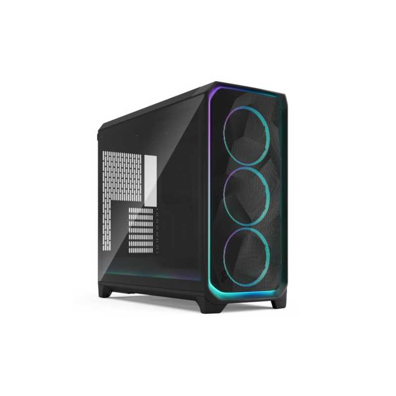 Fractal Design Meshify 3 XL Ambience Pro RGB (Black TG Light) w/ Light Tint Window, E-ATX, Mesh Front, 3x RGB Fans, Adjust Pro H