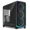 Fractal Design Meshify 3 XL Ambience Pro RGB (Black TG Light) w/ Light Tint Window, E-ATX, Mesh Front, 3x RGB Fans, Adjust Pro H