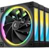 DeepCool FL12 120mm PWM 3 Pack Reverse Fan - High Performance, Low Noise, Fluid Dynamic Bearing, 36 ARGB LEDs, 500-2150 RPM, 55 