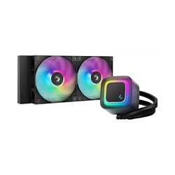 DeepCool LE240 V2 240mm Liquid CPU Cooler, Dual 120mm ARGB Fans, Anti-Leak Tech, Quiet Pump, High Performance for Intel & AMD So