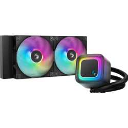 DeepCool LE240 V2 240mm Liquid CPU Cooler, Dual 120mm ARGB Fans, Anti-Leak Tech, Quiet Pump, High Performance for Intel & AMD So
