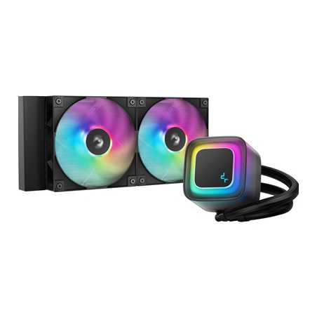 DeepCool LE240 V2 240mm Liquid CPU Cooler, Dual 120mm ARGB Fans, Anti-Leak Tech, Quiet Pump, High Performance for Intel & AMD So