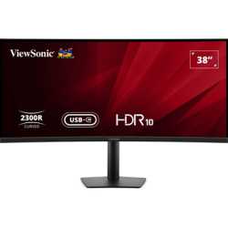 Viewsonic VA3820C 38 Inch UltraWide Quad HD LED Curved Monitor with USB-C Hub, 4.8ms,  HDMI, Display Port, 3840 x 1600, 75Hz, Sp