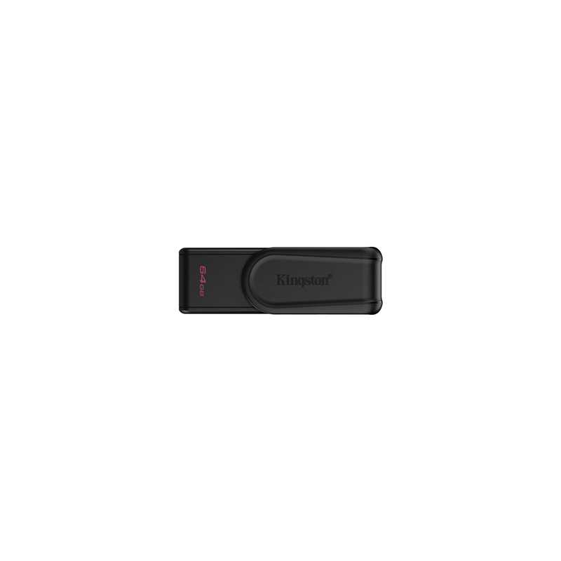 Kingston DataTraveler Exodia S DTXS/64GB USB Flash Drive, 64GB, USB 3.2,  Black, Swivel Cap Design