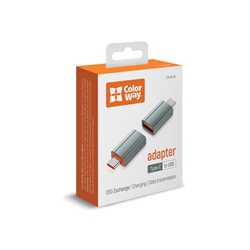 ColorWay Grey Adapter USB-A To Type-C