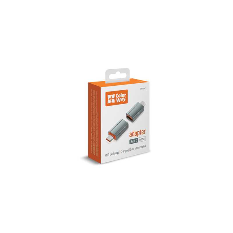 ColorWay Grey Adapter USB-A To Type-C