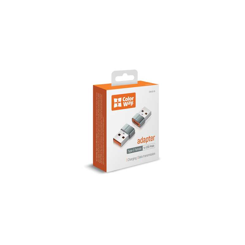 ColorWay Grey Adapter Type-C To USB-A