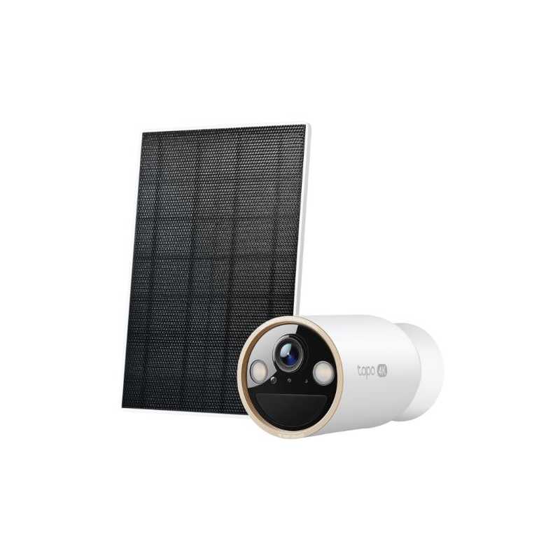 TP-LINK TAPO C460 KIT) Smart Battery-Powered 4K Outdoor Security Camera and Solar Panel, 10000mAh Battery, Colour Night Vision, 