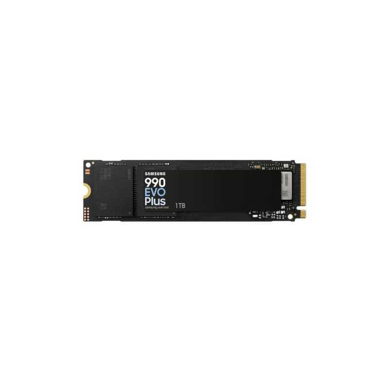 Samsung 1TB 990 EVO PLUS M.2 NVMe Gen4/5 SSD, M.2 2280, PCIe 4.0/5.0 x2, V-NAND, R/W 7150/6300 MB/s, 850K/1350K IOPS
