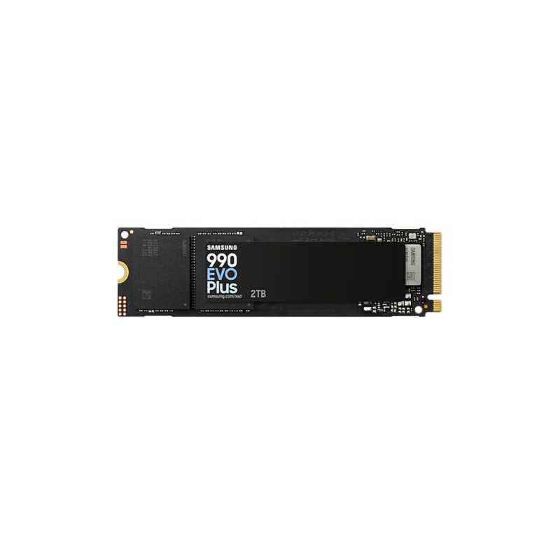 Samsung 2TB 990 EVO PLUS M.2 NVMe Gen4/5 SSD, M.2 2280, PCIe 4.0/5.0 x2, V-NAND, R/W 7250/6300 MB/s, 1000K/1350K IOPS