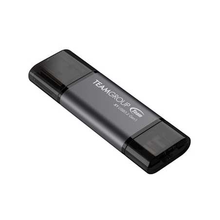 Team TX1364GC01 2 in 1 Dual OTG 64GB Flash Drive, X1 USB 3.2 Gen1, Type C & A, Plug and Play