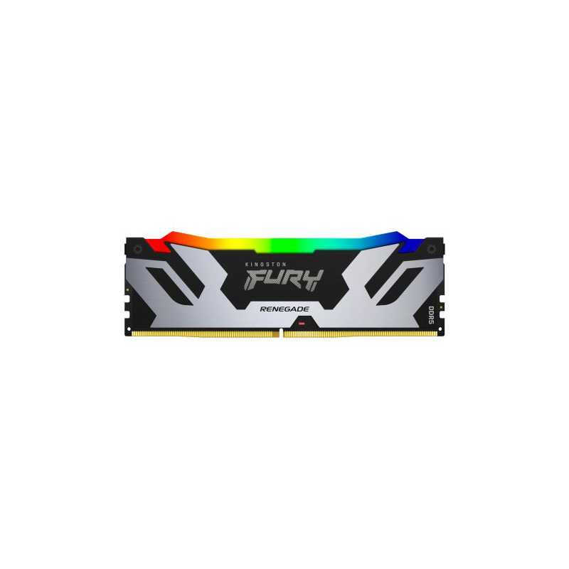 Kingston Fury Renegade RGB 16GB, DDR5, 6400MHz, CL32, 1.4V, ECC, XMP 3.0, PMIC, DIMM Memory, Black/Silver