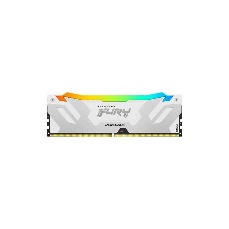Kingston Fury Renegade RGB 32GB, DDR5, 6400MHz, CL32, 1.4V, ECC, XMP 3.0, PMIC, DIMM Memory, White