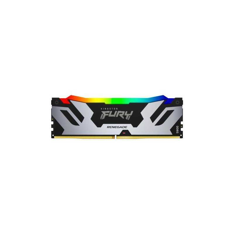 Kingston Fury Renegade RGB 48GB, DDR5, 6400MHz, CL32, 1.4V, ECC, XMP 3.0, PMIC, DIMM Memory, Black/Silver