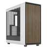 Fractal Design North XL RC Chalk White (TG Clear) Case w/ Clear Glass Window, ATX, 3 PWM Fans, USB-C, Oak Front, Reverse Connect