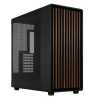 Fractal Design North XL RC Charcoal Black (TG Dark) Case w/ Dark Glass Window, ATX, 3 PWM Fans, USB-C, Walnut Front, Reverse Con