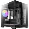 Antec CX60M ARGB Mini Tower Micro ATX Gaming Case, Black, Tempered Glass Panels, Dual Chamber Design, Vertical Cooling, Pre-Inst