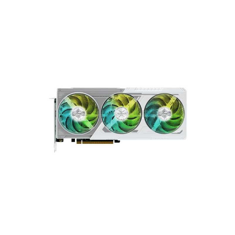 Asrock RX9060 XT Steel Legend 16GB OC, PCIe5, 16GB DDR6, HDMI, 2 DP, 3320MHz Clock, RGB Lighting, Overclocked, White