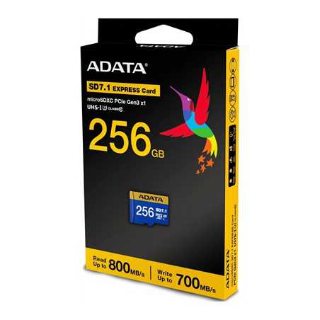 Adata Premier Extreme 256GB microSDXC SD7.1 Express Card, Nintendo Switch 2 Ready