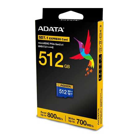 Adata Premier Extreme 512GB microSDXC SD7.1 Express Card, Nintendo Switch 2 Ready