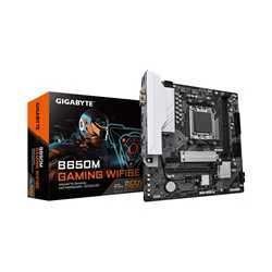 Gigabyte B650M GAMING WIFI6E (rev. 1.2) AMD AM5 Socket Motherboard, 2 x DDR5 DIMM Slots, 1 x M.2 Sockets, 2.5GbE LAN, 2.5GbE LAN