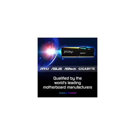 Kingston Fury Beast KF560C30BBEAK2-64 64GB (32GB 4G x 64-Bit x 2 pcs.) DDR5-6000 CL30 288-Pin DIMM Kit