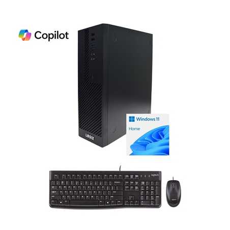 LOGIX 14th Gen Intel Core i3 Quad Core Small Form Factor SFF Business / Education PC with 8GB RAM, 500GB SSD, Windows 11 Pro, Ke