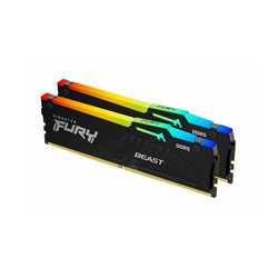 Kingston FURY Beast KF556C40BBAK2-16 16GB RGB (2x8GB) System Memory, DDR5, 5600MHz, CL40, Black, 288 Pin