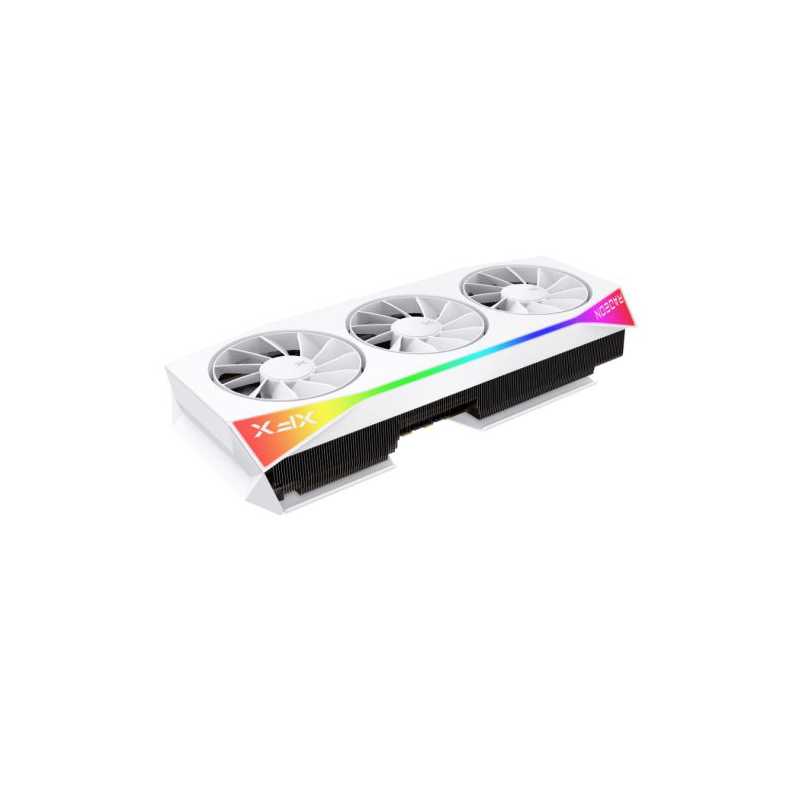 XFX Mercury RX9070 XT OC White Gaming Edition with RGB, PCIe5, 16GB DDR6, HDMI, 3 DP, 3100MHz Clock, Overclocked