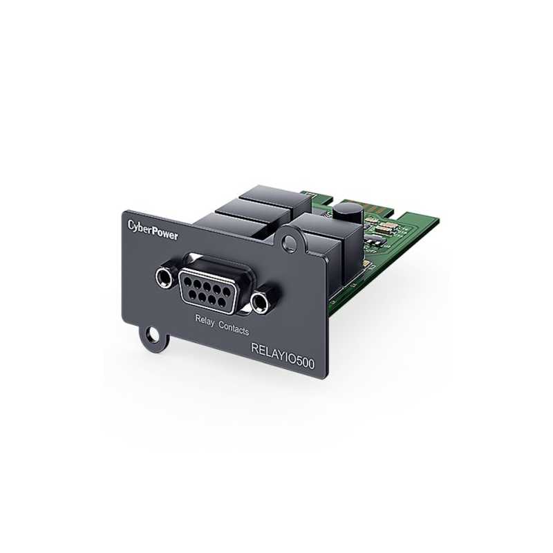 CyberPower RELAYIO500 Relay Control Card, Dry Contact Relay Card for RMCARD Slot, Serial DB9 Port, UPS Status Monitoring