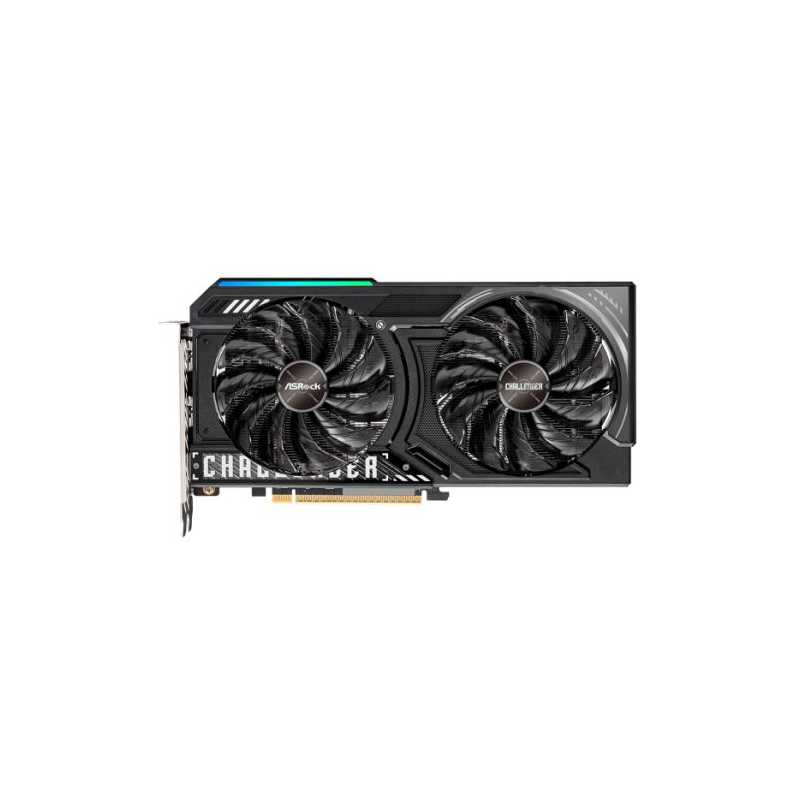 Asrock RX9060 XT Challenger 16GB OC, PCIe5, 16GB DDR6, HDMI, 2 DP, 3290MHz Clock, LED Indicators, Overclocked