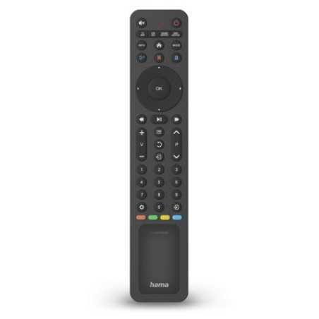 Hama Solar Powered Universal IR Remote Control for Over 1,000 Devices, Control 8 Devices, App Buttons, 10m Range