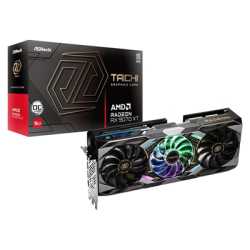 AsRockAMD Radeon RX 9070 XT Taichi 16GB OC GDDR6 Graphics Card, 4096 Streams, 3100MHz Boost Clock, Triple Fan, 3x DisplayPorts /