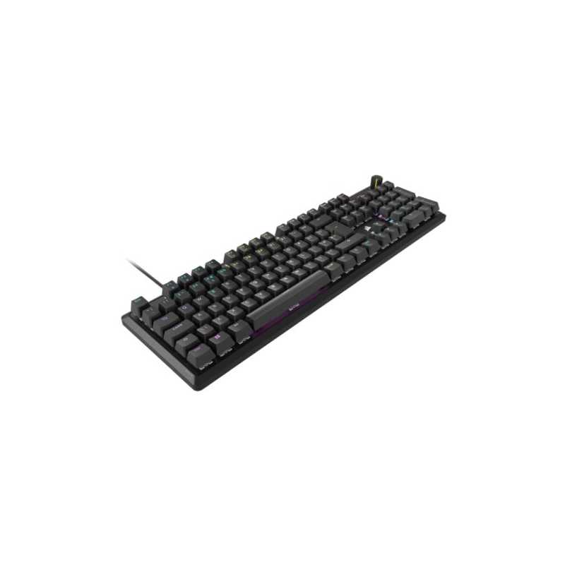 Corsair K70 CORE RGB Mechanical Gaming Keyboard, USB, Red Linear Switches, Sound Dampening, Rotary Dial, Aluminium Top Plate, Bl