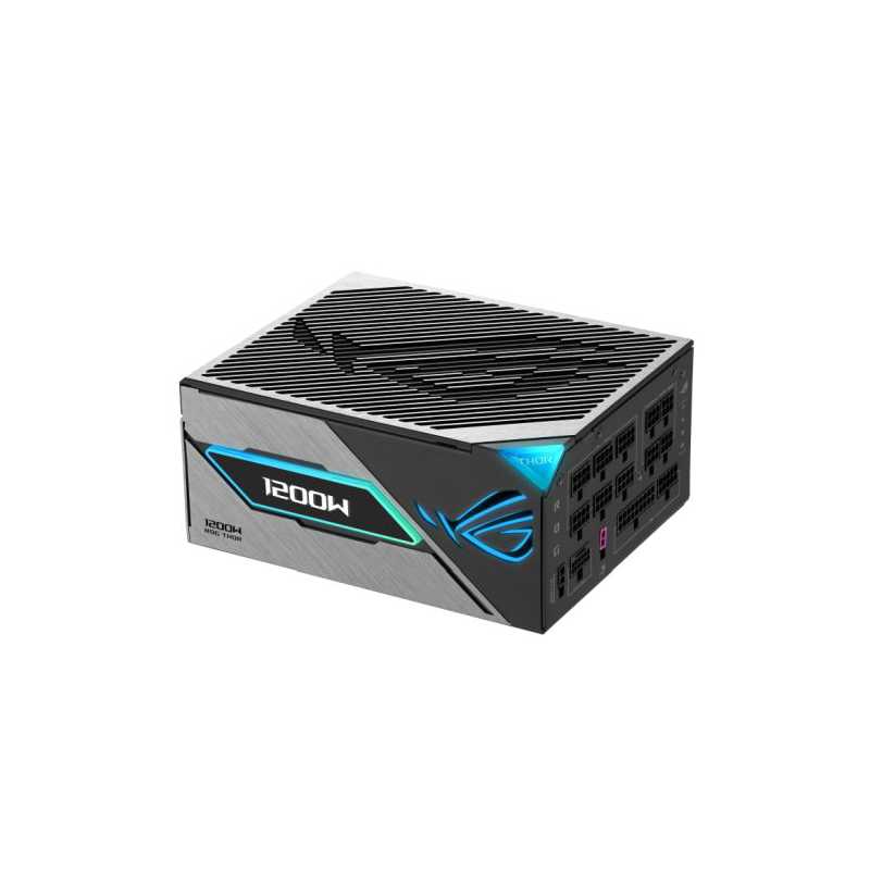Asus 1200W ROG Thor Platinum III PSU, ATX 3.1, Fully Modular, 80+ Platinum, RGB Lighting, OLED Display, GaN MOSFET, GPU-First, L