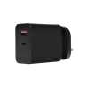 Powercool GaN 65W USB-C and USB-A Charger With 1.7m USB C To USB C Cable Included, Black