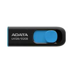Adata UV128 512GB USB 3.2 Gen 1 Flash Drive, Black and Blue