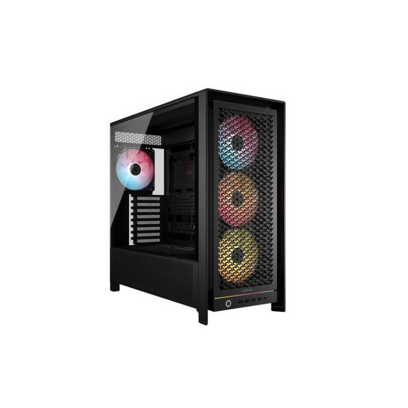 Corsair FRAME 5000D RS Modular Gaming Case w/ Glass Side, E-ATX, 4x ARGB Fans, InfiniRail Fan Mounting, USB-C, ARGB Strip, Asus 