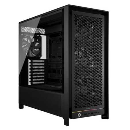 Corsair FRAME 5000D RS Modular Gaming Case w/ Glass Side, E-ATX, 4x PWM Fans, InfiniRail Fan Mounting, USB-C, ARGB Strip, Asus B