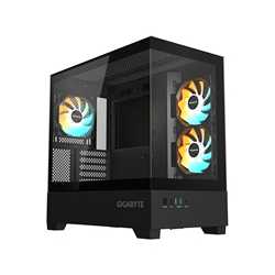 GIGABYTE C201 PANORAMIC RGB Gaming PC Case, Tempered Glass, Optimized Airflow, mini-ITX/m-ATX