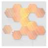 Nanoleaf Elements Hexagons Starter Kit (13-Panels), White Light, Wood Grain Finish, Create an Illuminated Display, Ultra-Thin Pa