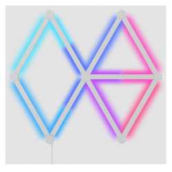 Nanoleaf Lines 60 Degrees Starter Kit (15-Lines), RGB Light Bars, Create an Illuminated Display, Screen Mirror/Music Reaction, A