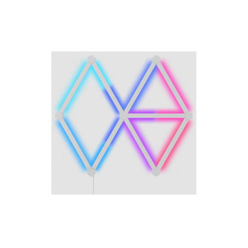 Nanoleaf Lines 60 Degrees Starter Kit (9-Lines), RGB Light Bars, Create an Illuminated Display, Screen Mirror/Music Reaction, Ap
