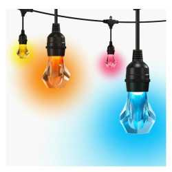Nanoleaf Matter Smart Multicolour Outdoor String Lights Smarter Kit, 30 Metre, 40 ARGB LEDs, 16+ Million Colours, Reacts to Soun